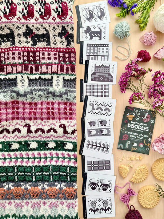 Doodle Card Deck - Edinburgh Destination Wooly Owl Fibers