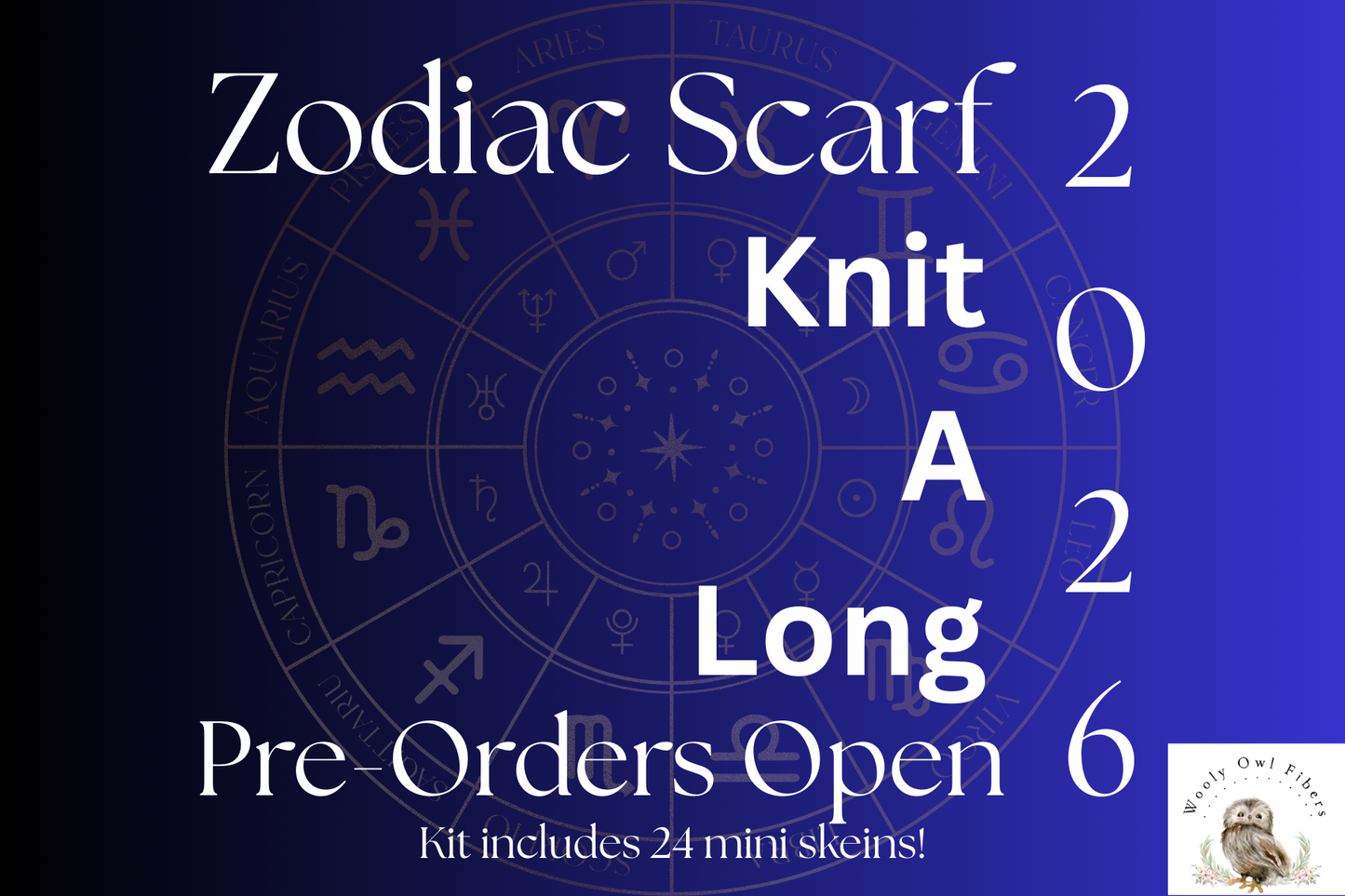 Zodiac Scarf Knit-Along Advent 2026 PRE-ORDER
