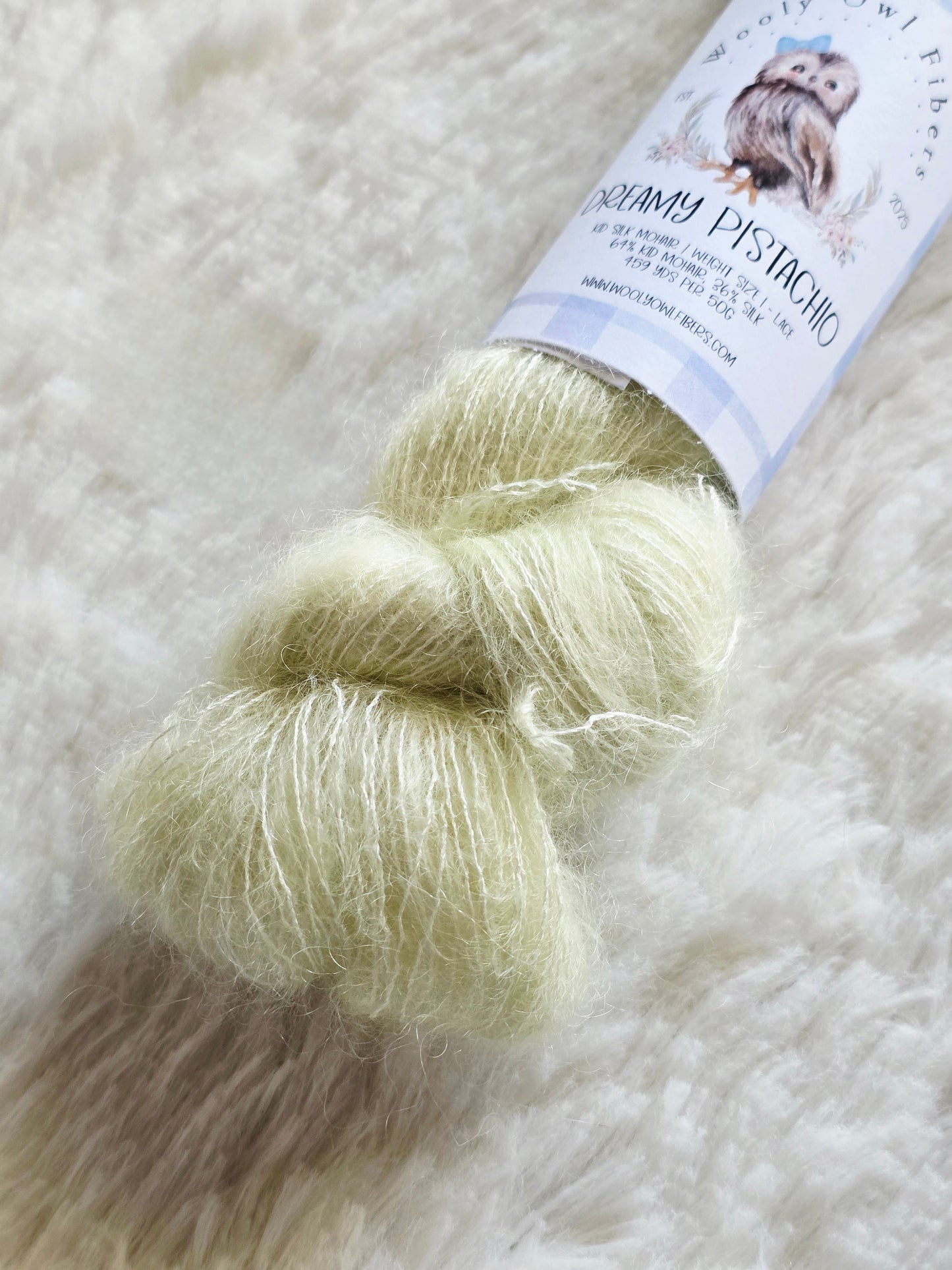 Dreamy Pistachio Wooly Owl Fibers