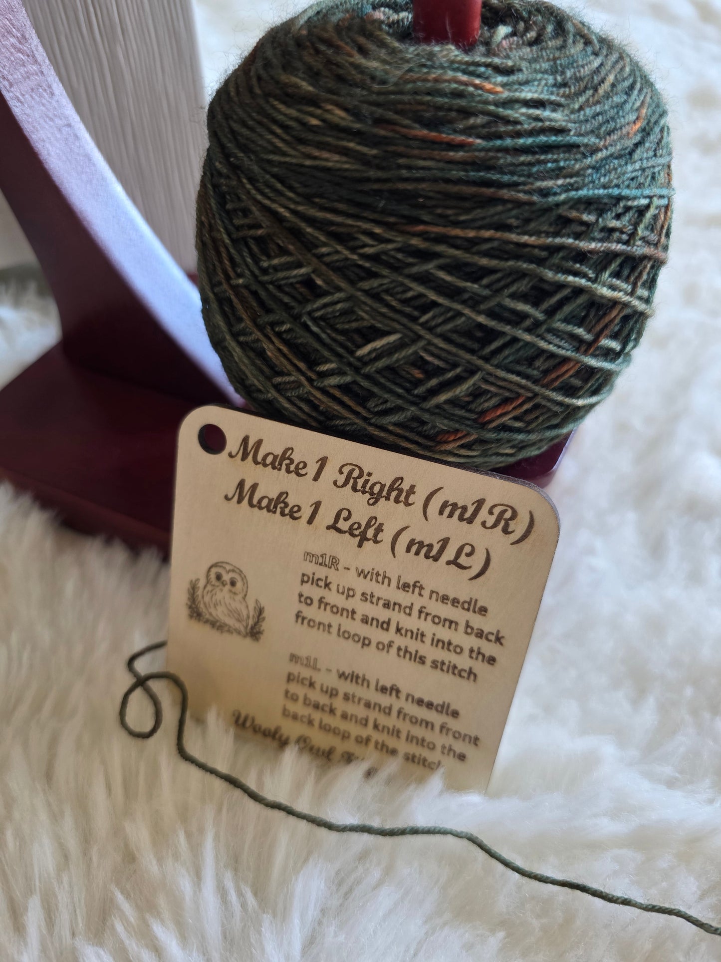 Make 1 Left & Make 1 Right - Knitter's Companion Block Wooly Owl Fibers