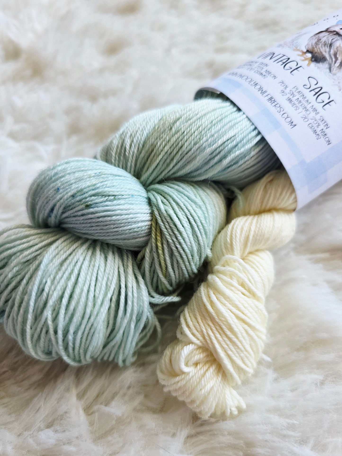 Vintage Sage Sock Kit Wooly Owl Fibers