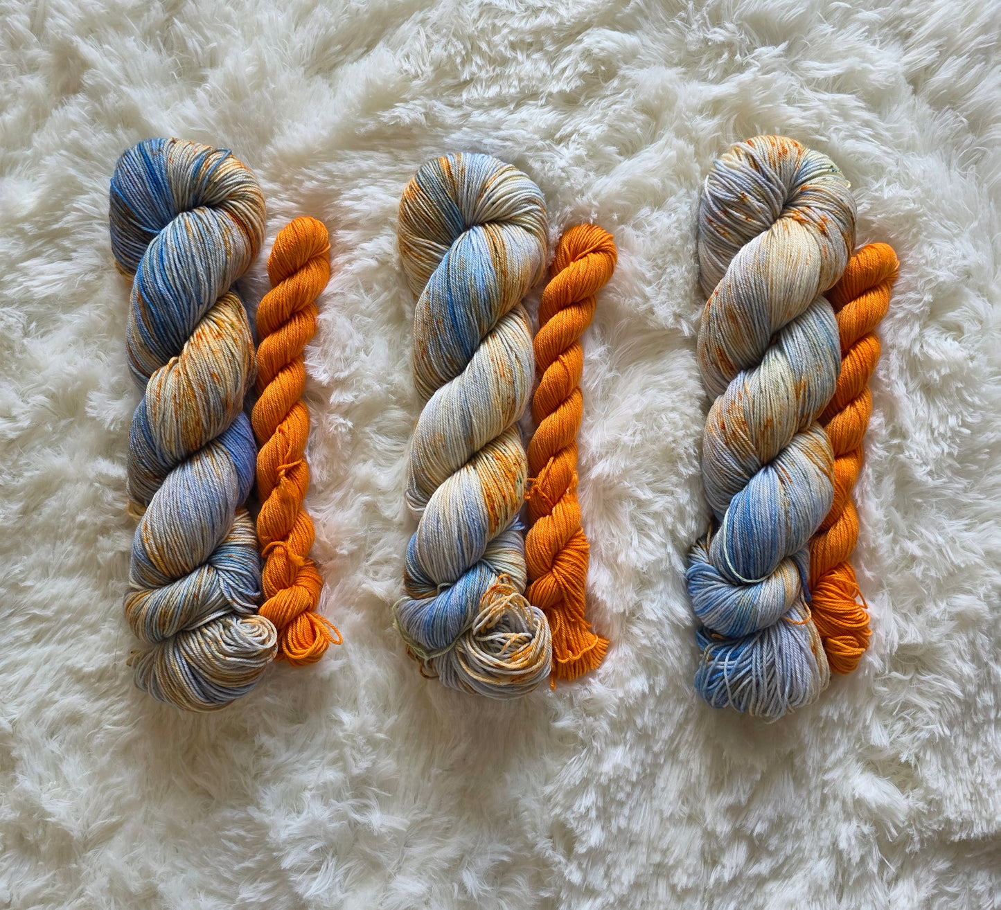 Blue Sky's & Falling Leaves Sock Kit