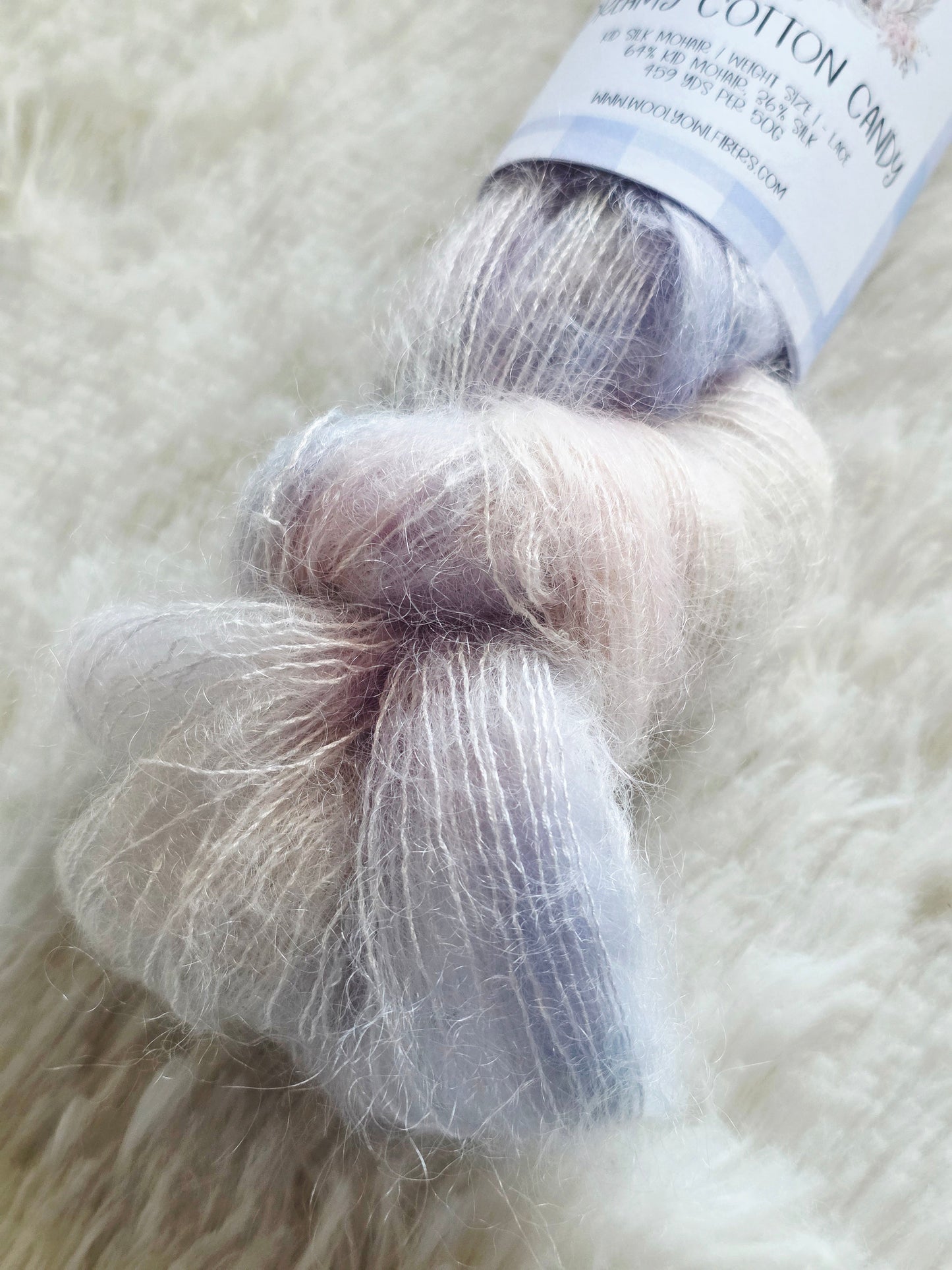 Dreamy Cotton Candy Wooly Owl Fibers