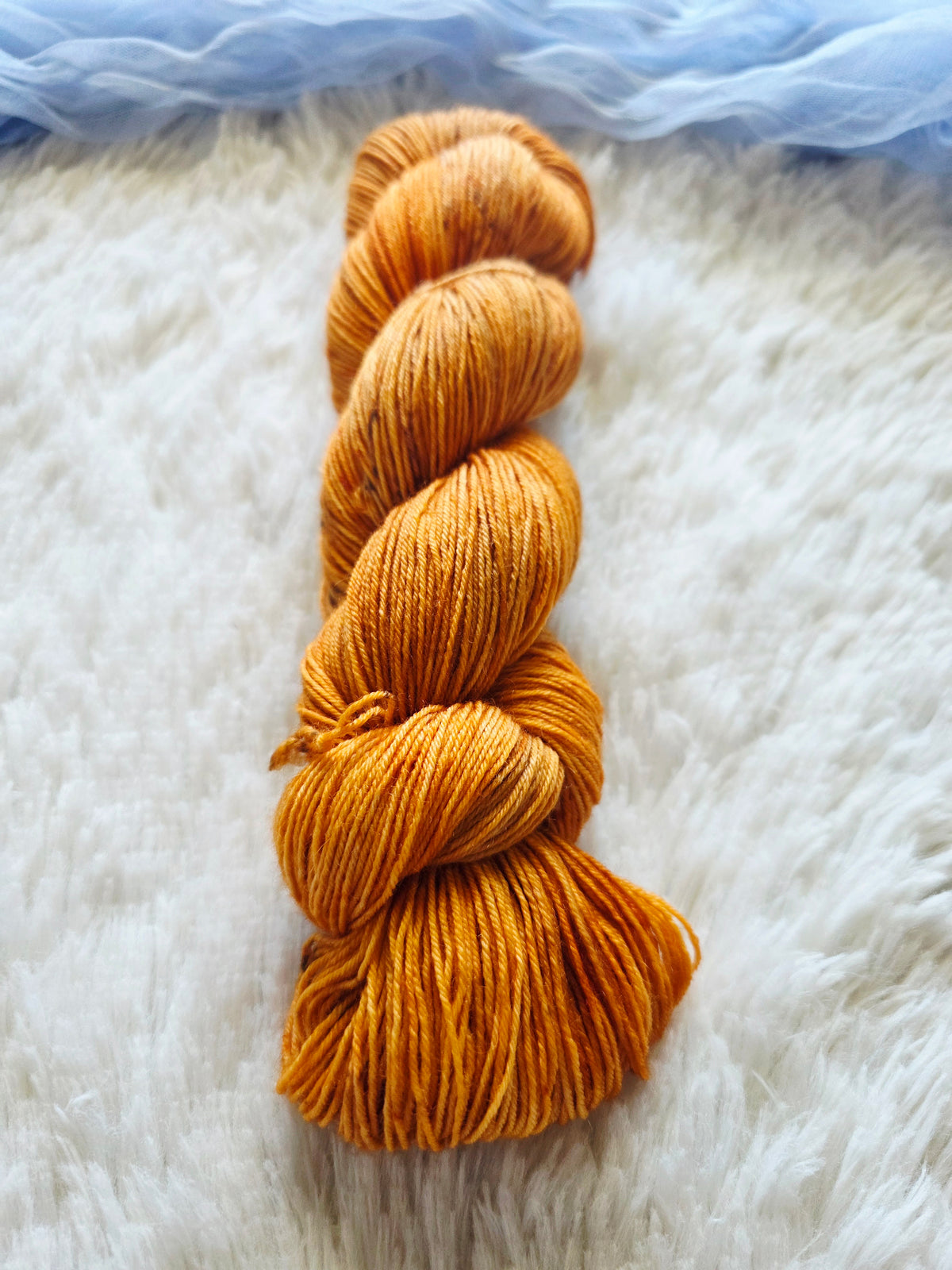 Pumpkins BFL Sock Yarn Wooly Owl Fibers