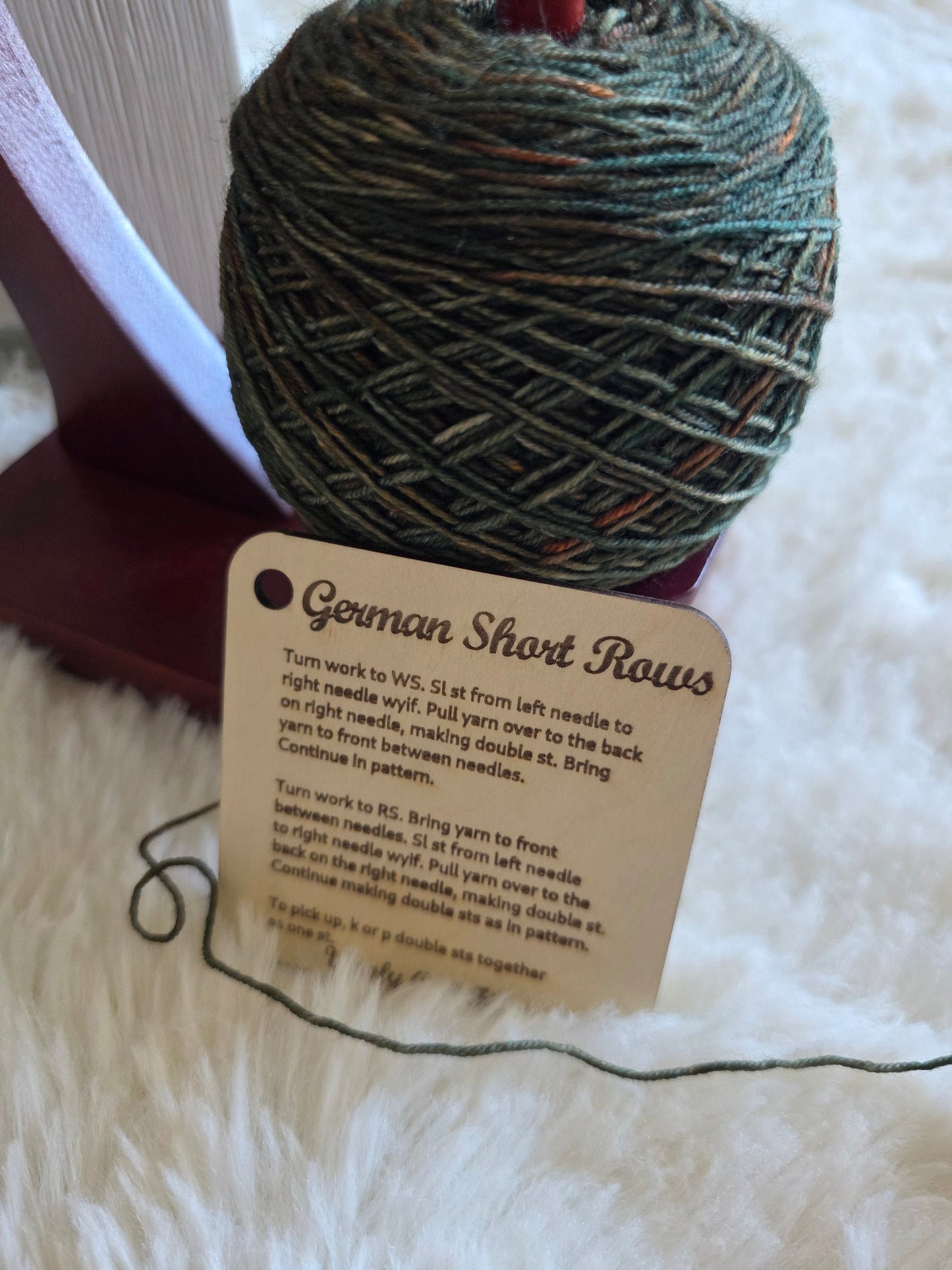 German Short Rows - Knitter's Companion Block Wooly Owl Fibers