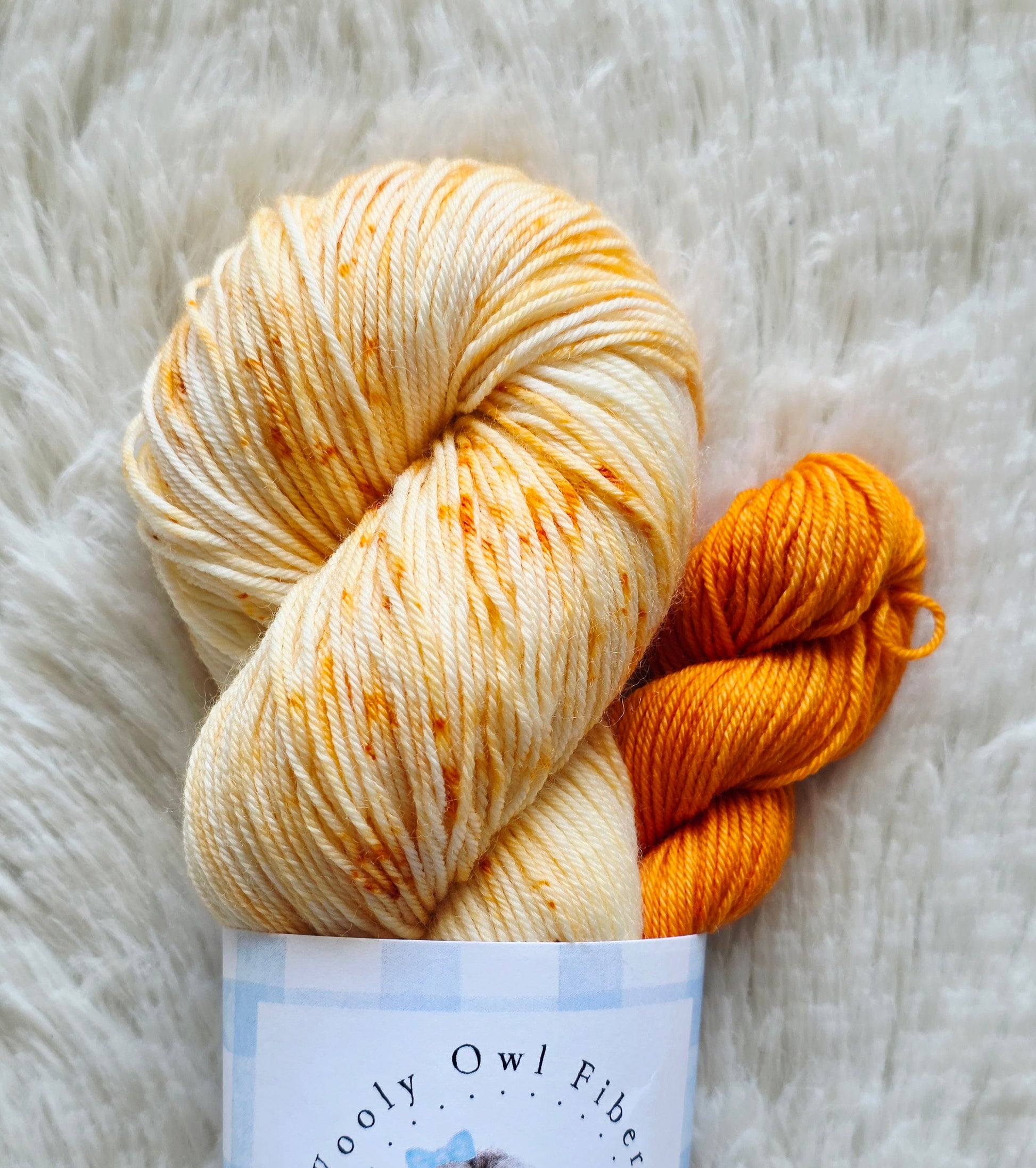 Speckled Pumpkin Sock Kit Wooly Owl Fibers