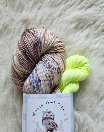 Alien Espresso Sock Kit Wooly Owl Fibers