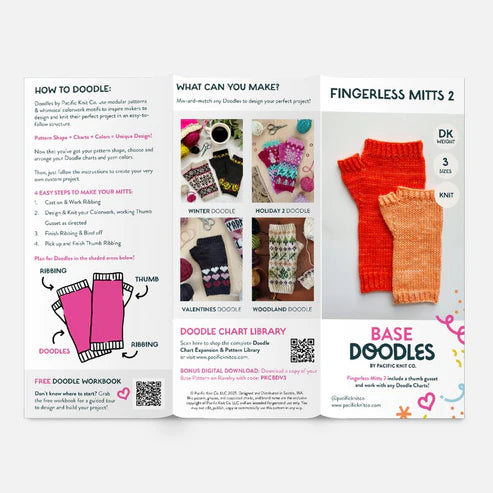Base Doodle Mitts 2 - Pattern Brochure