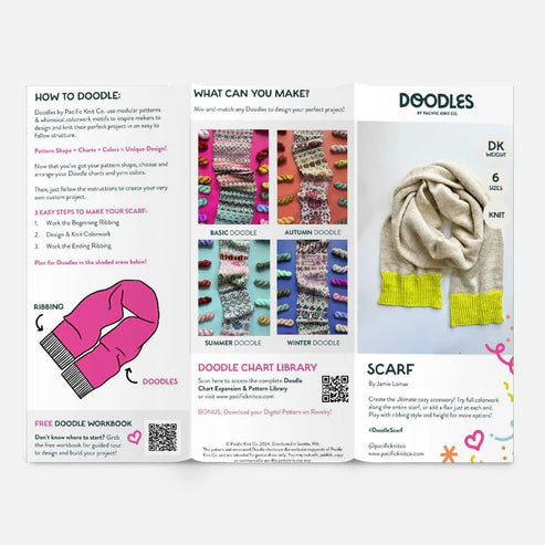 Base Doodle Scarf - DK - Pattern Brochure