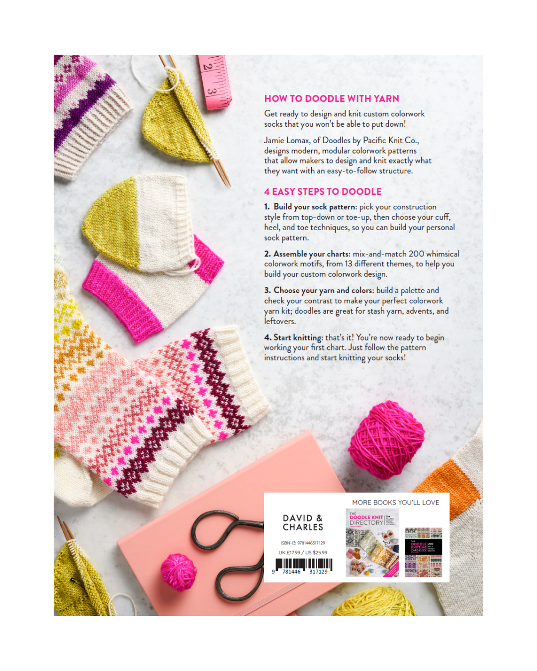 PRE-ORDER: Doodle Sock Knitting Directory Book Wooly Owl Fibers