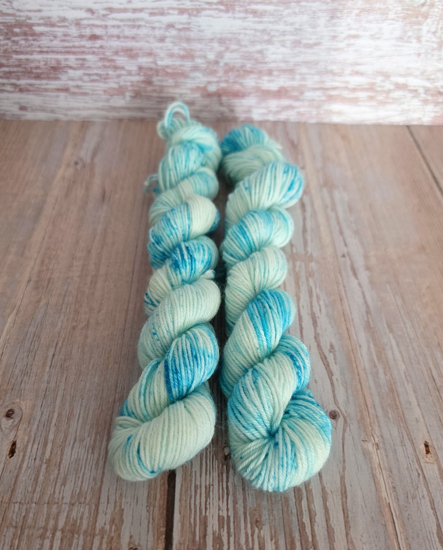 Turquoise Specks Mini Skein