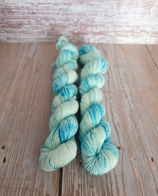 Turquoise Specks Mini Skein