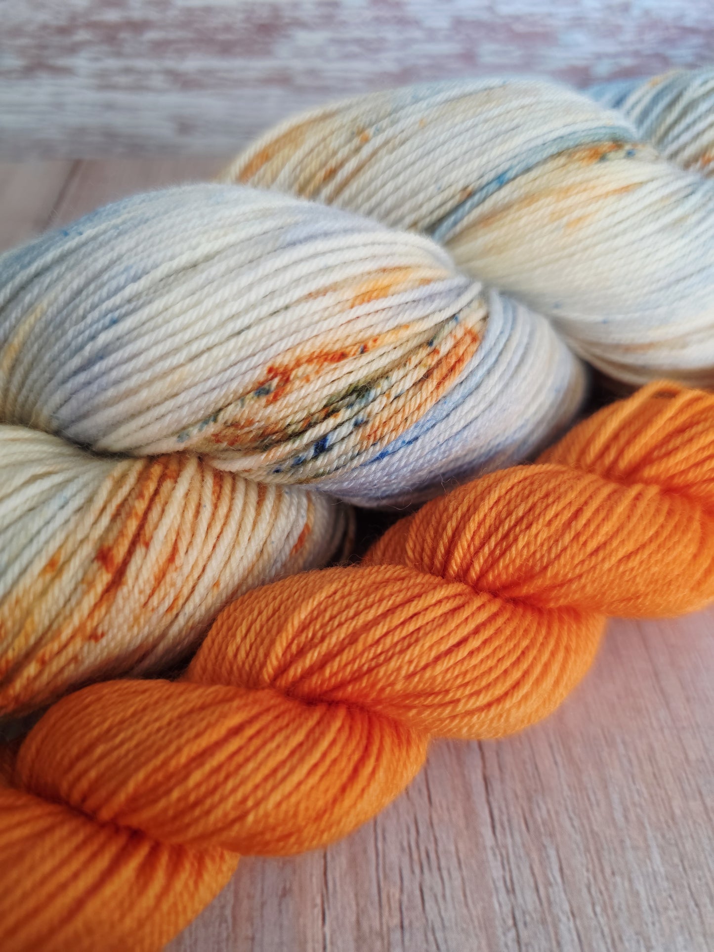 Blue Sky's & Falling Leaves Sock Kit