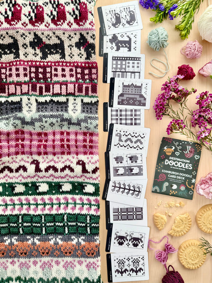 Doodle Card Deck - Edinburgh Destination Wooly Owl Fibers