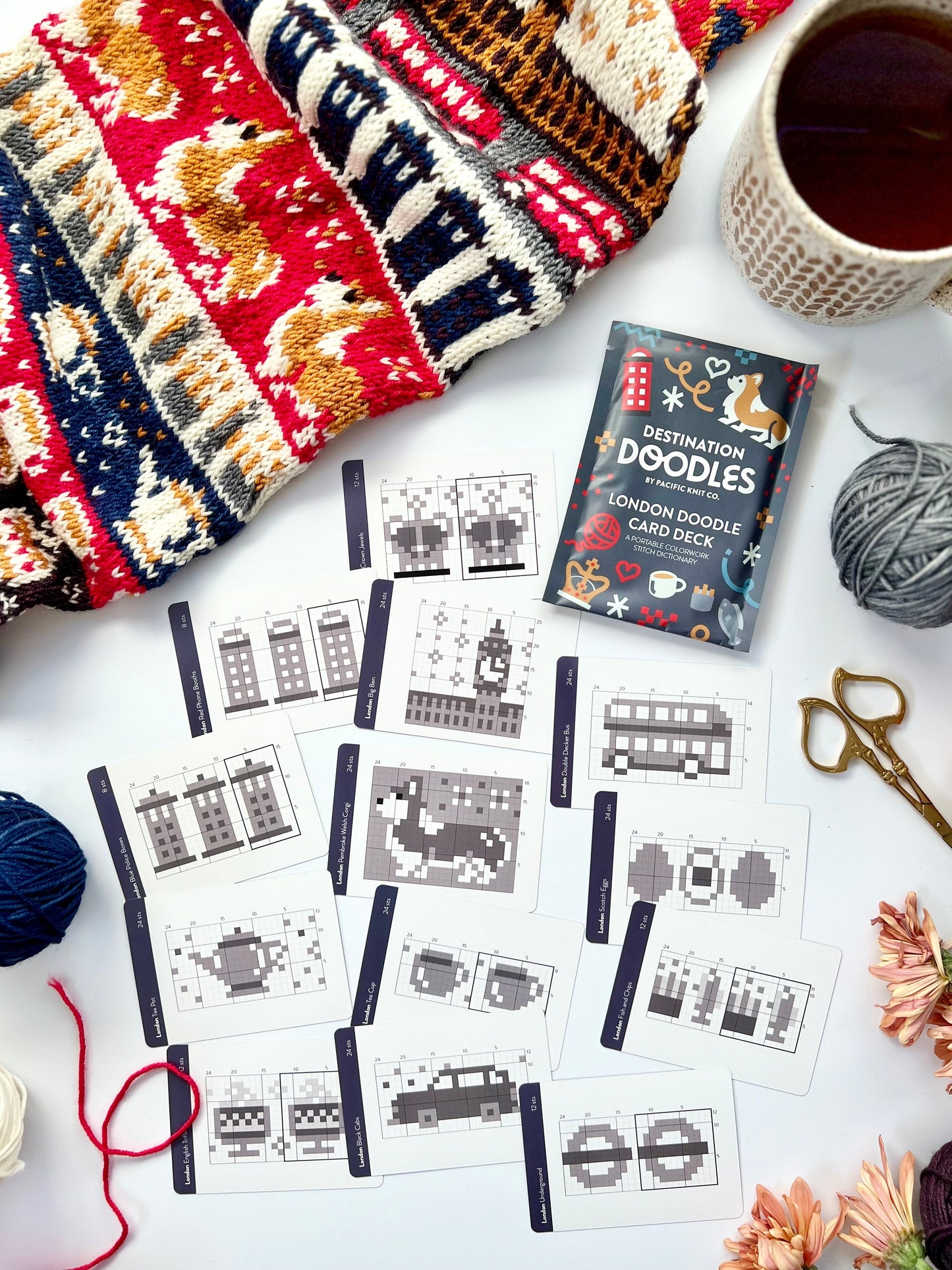 Doodle Card Deck - London Destination Wooly Owl Fibers