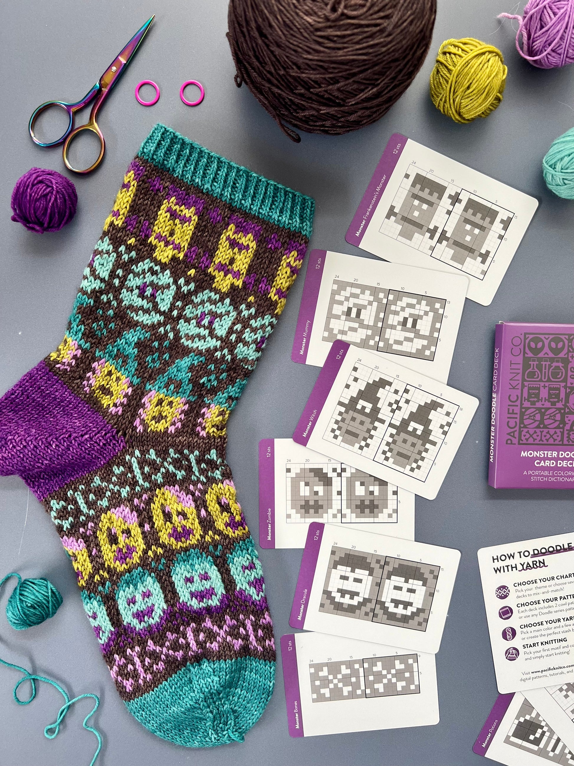 Doodle Card Deck - Monster Expansion Wooly Owl Fibers