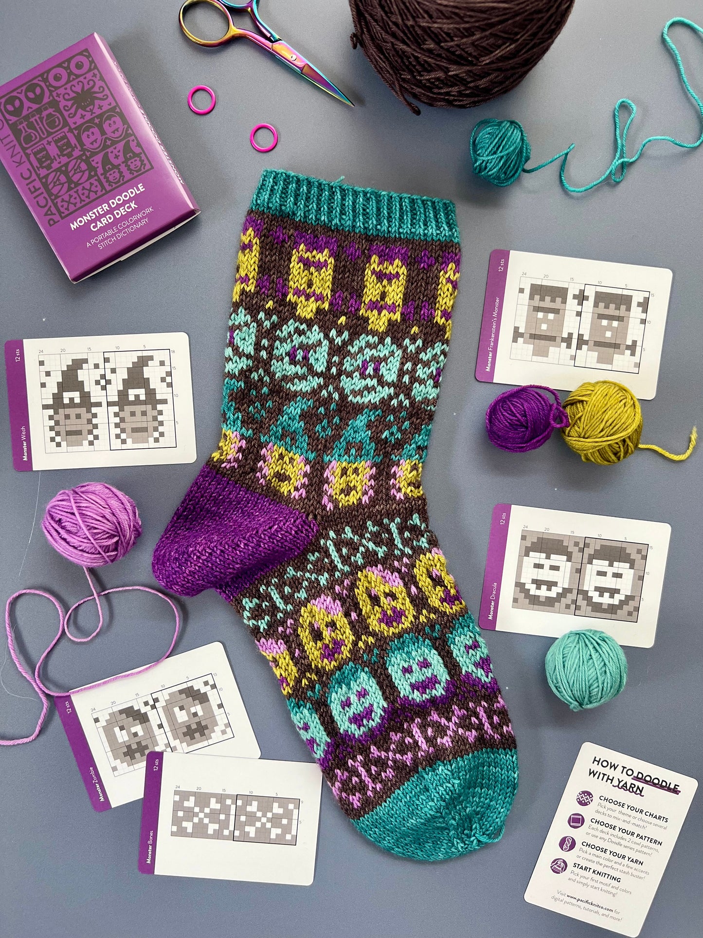 Doodle Card Deck - Monster Expansion Wooly Owl Fibers