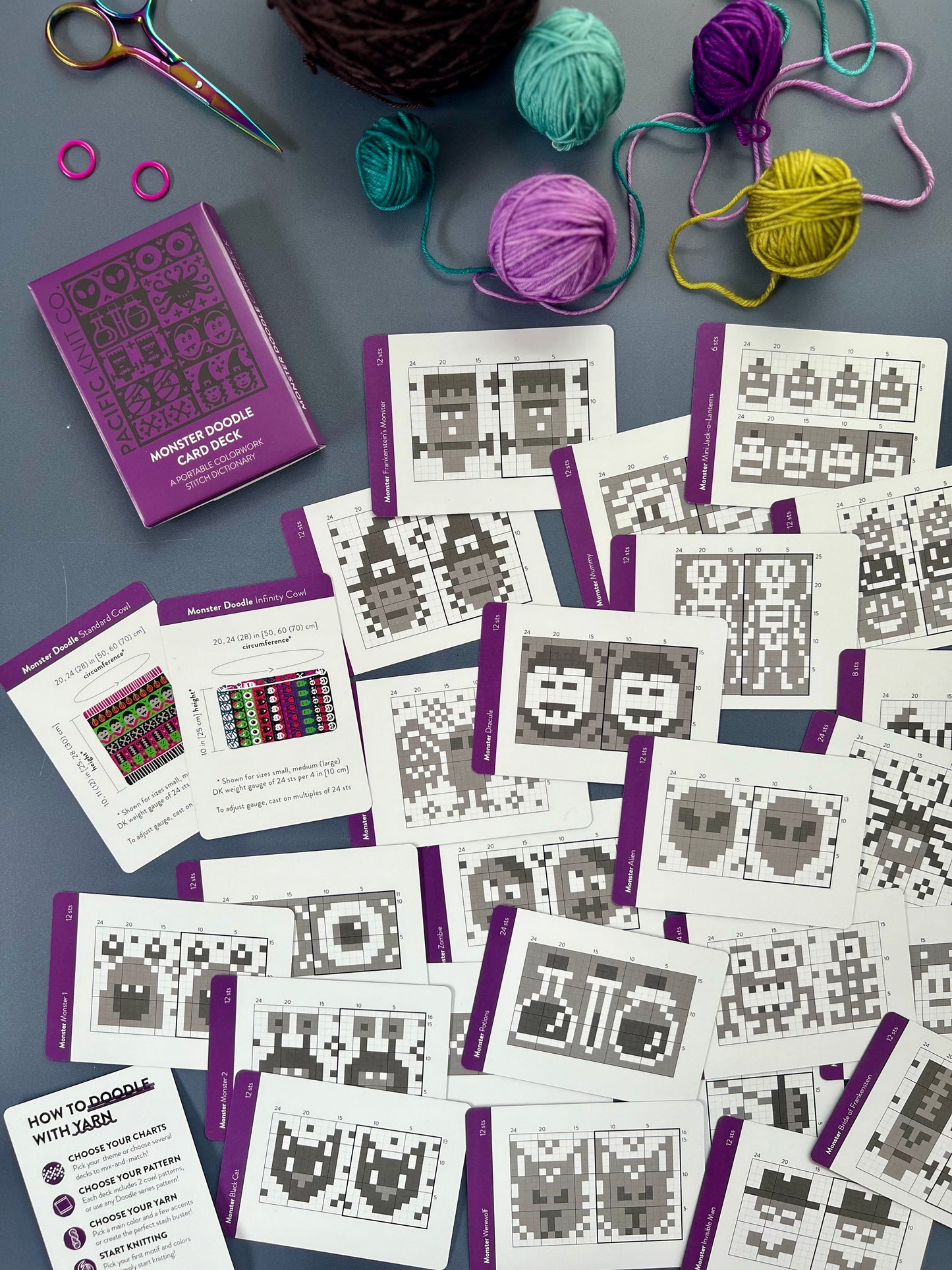 Doodle Card Deck - Monster Expansion Wooly Owl Fibers