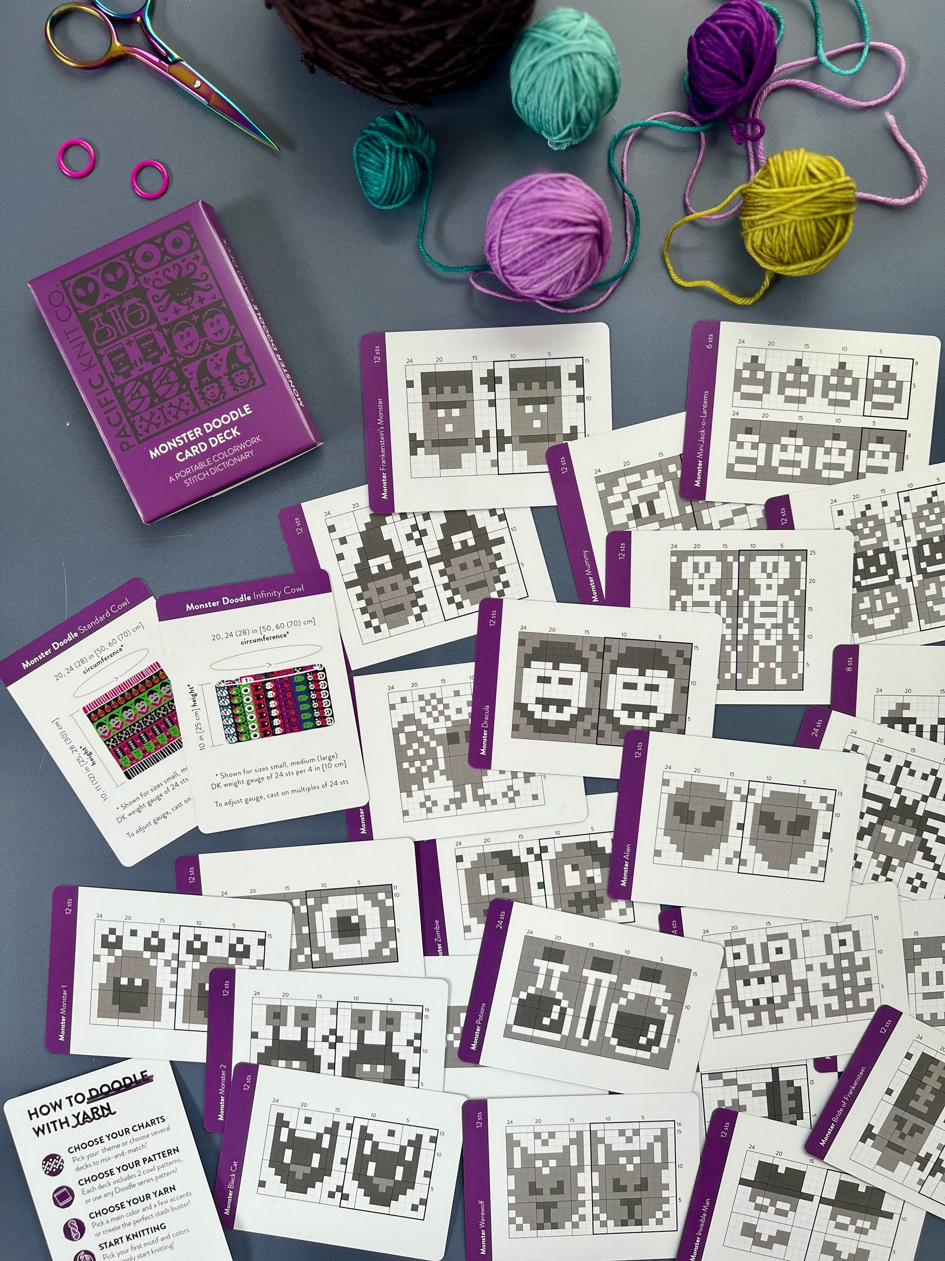 Doodle Card Deck - Monster Expansion Wooly Owl Fibers