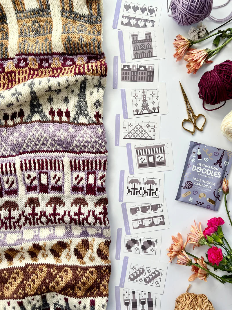 Doodle Card Deck - Paris Destination Wooly Owl Fibers