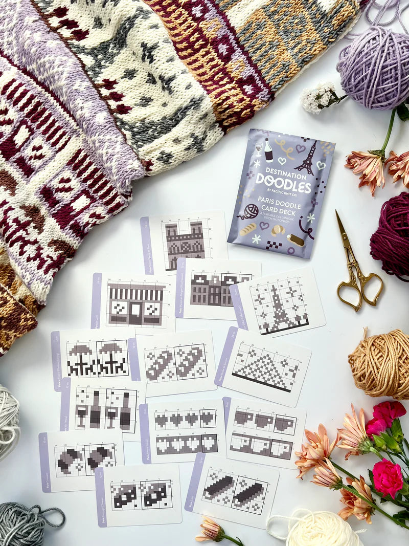 Doodle Card Deck - Paris Destination Wooly Owl Fibers