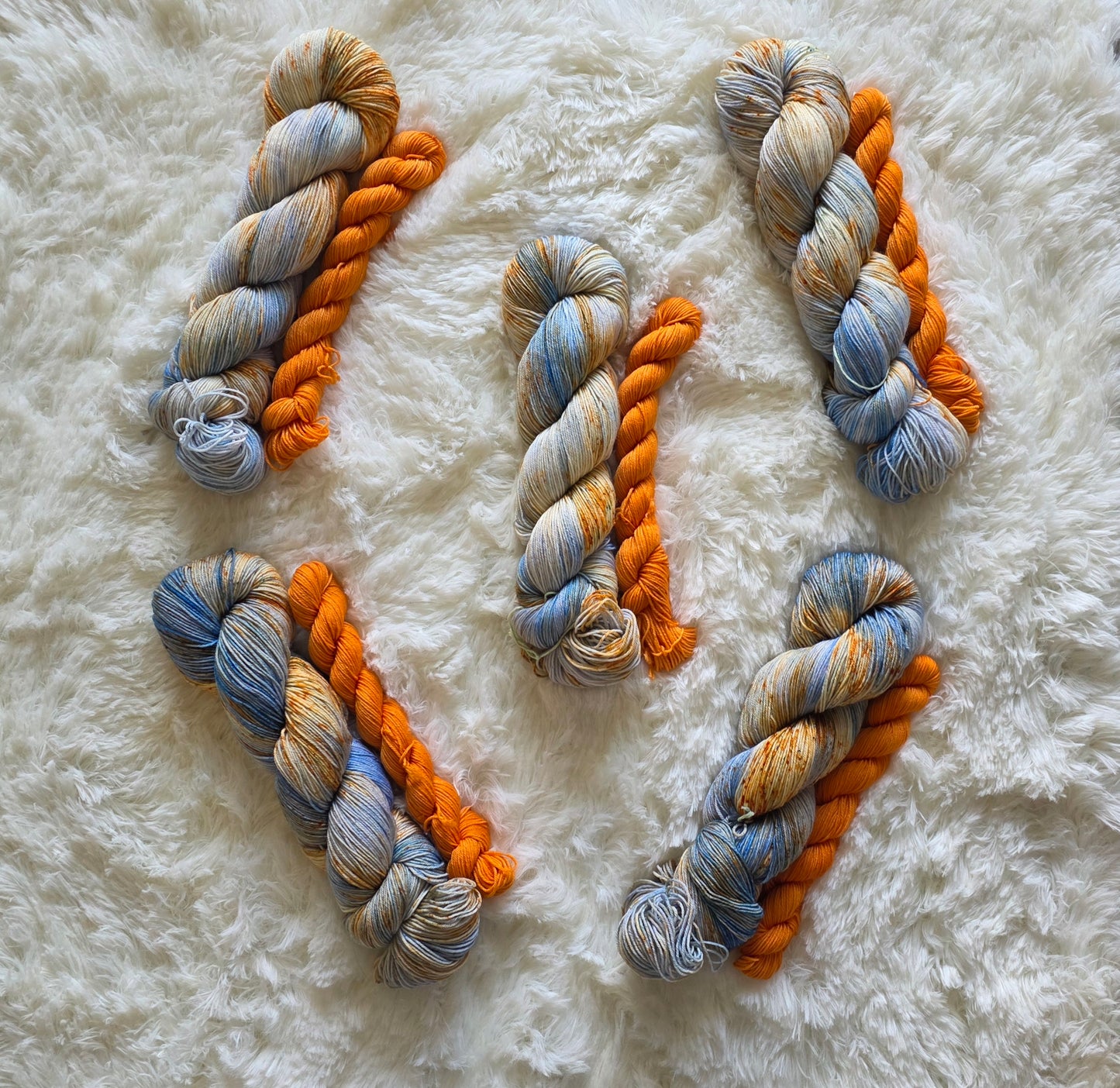 Blue Sky's & Falling Leaves Sock Kit