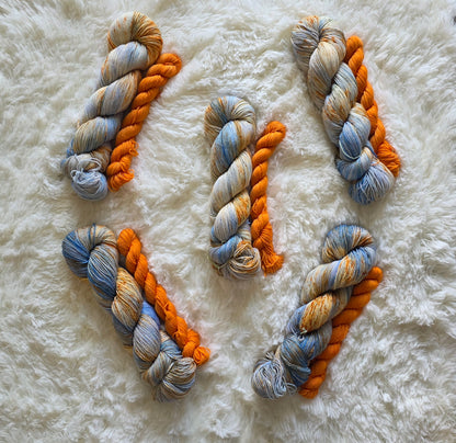 Blue Sky's & Falling Leaves Sock Kit