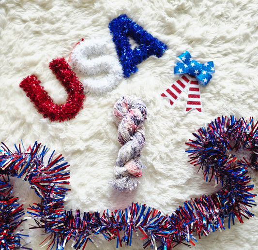 Star-Spangled Slub Wooly Owl Fibers