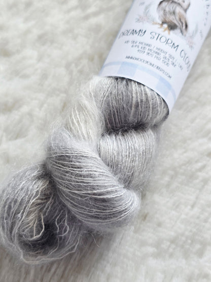Dreamy Storm Cloud Wooly Owl Fibers