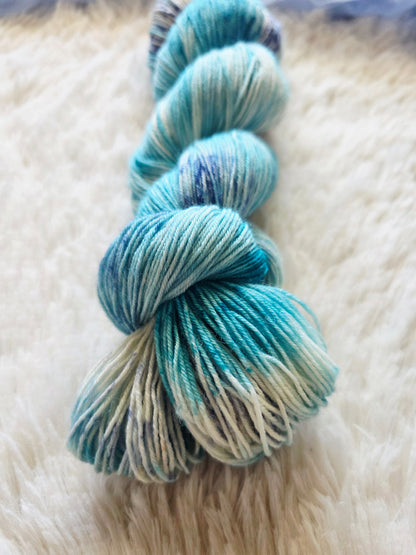 Old Farm Truck BFL Sock Yarn Wooly Owl Fibers