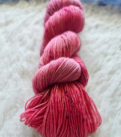 Little Red Wagon BFL Sock Yarn Wooly Owl Fibers