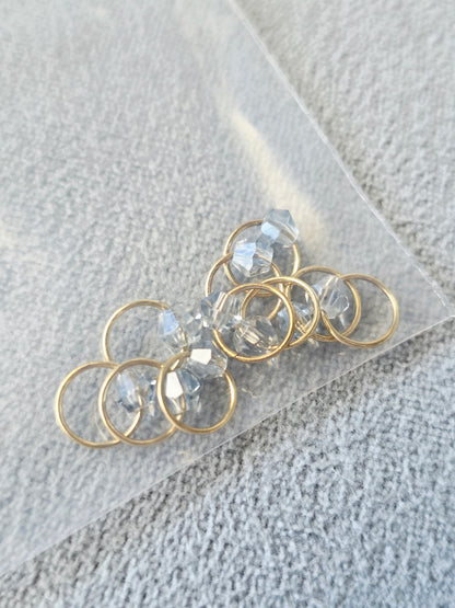 Wooly Owl Fibers Themed Stitch Markers (set of 10) Wooly Owl Fibers