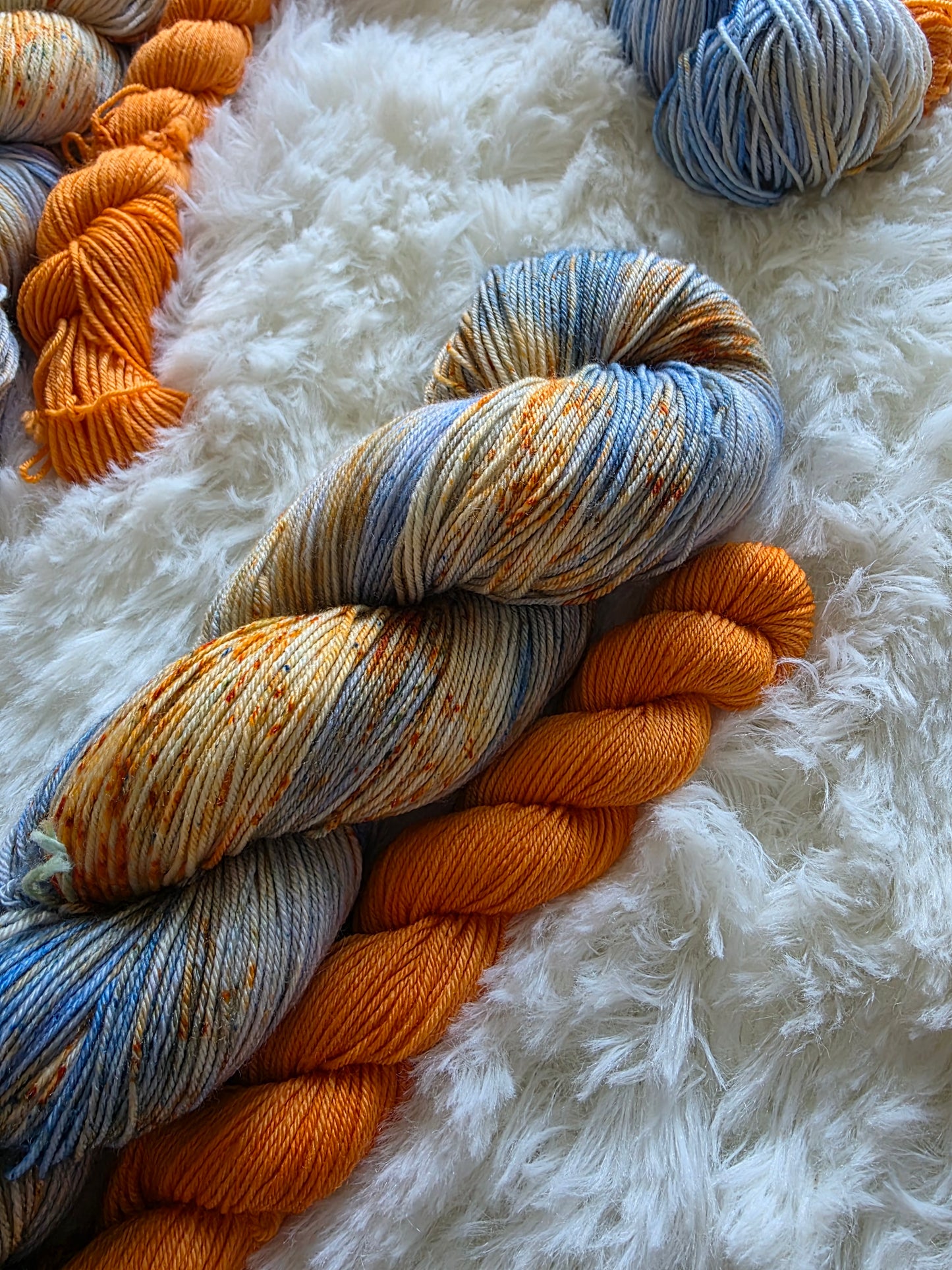 Blue Sky's & Falling Leaves Sock Kit