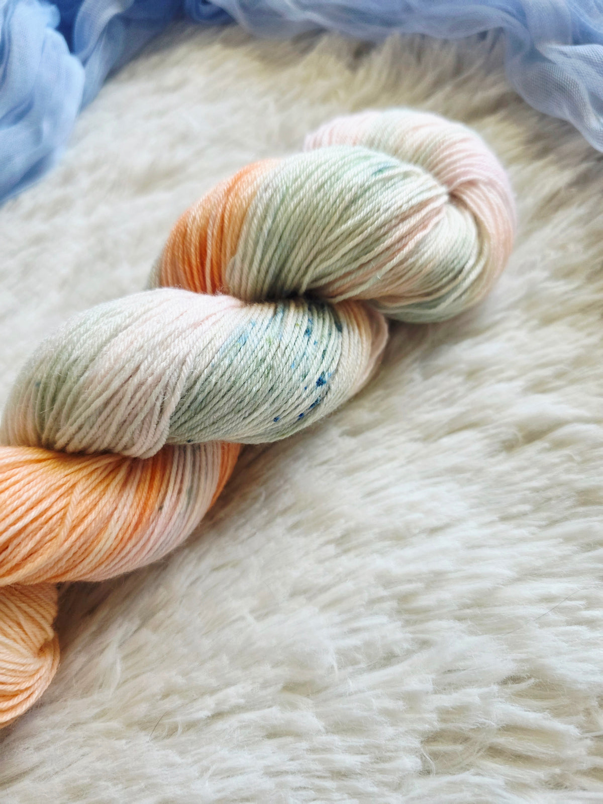 Heirloom Pumpkins BFL Sock Yarn Wooly Owl Fibers