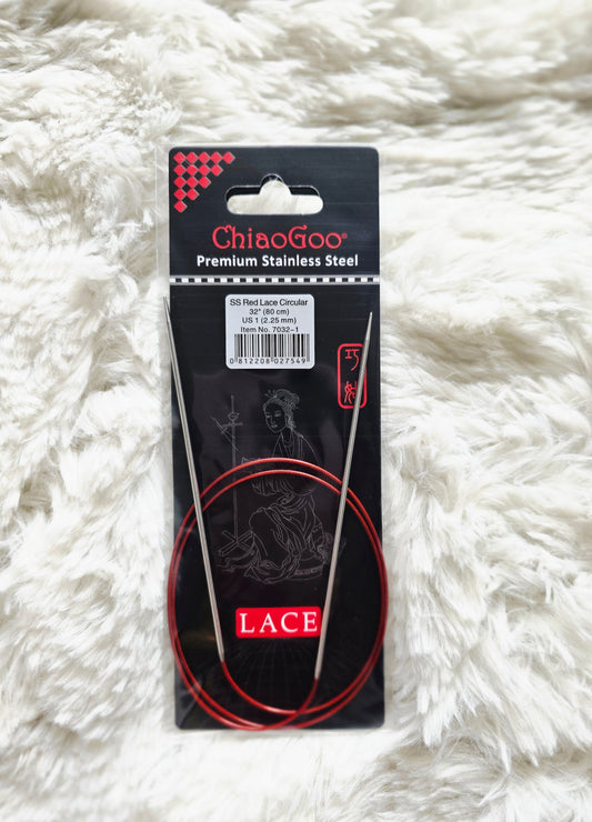 RED Lace™ SS Circulars - 32" (80 cm) - US 1 - 2.25mm Wooly Owl Fibers
