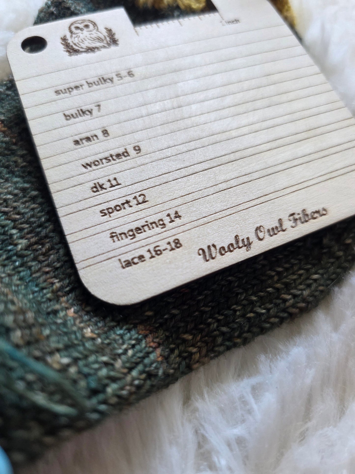 Yarn Size Reference - Knitter's Companion Block Wooly Owl Fibers