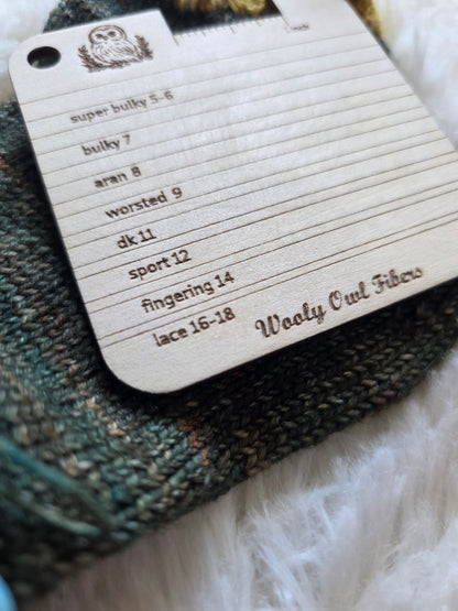 Yarn Size Reference - Knitter's Companion Block Wooly Owl Fibers