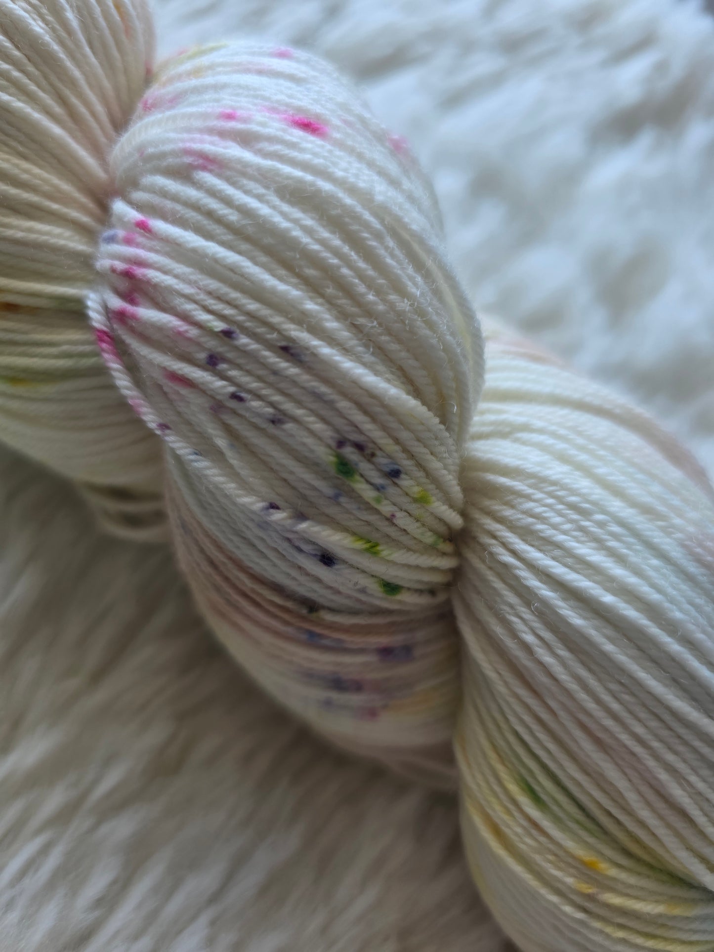 Bunny Among the Flowers Sock Yarn