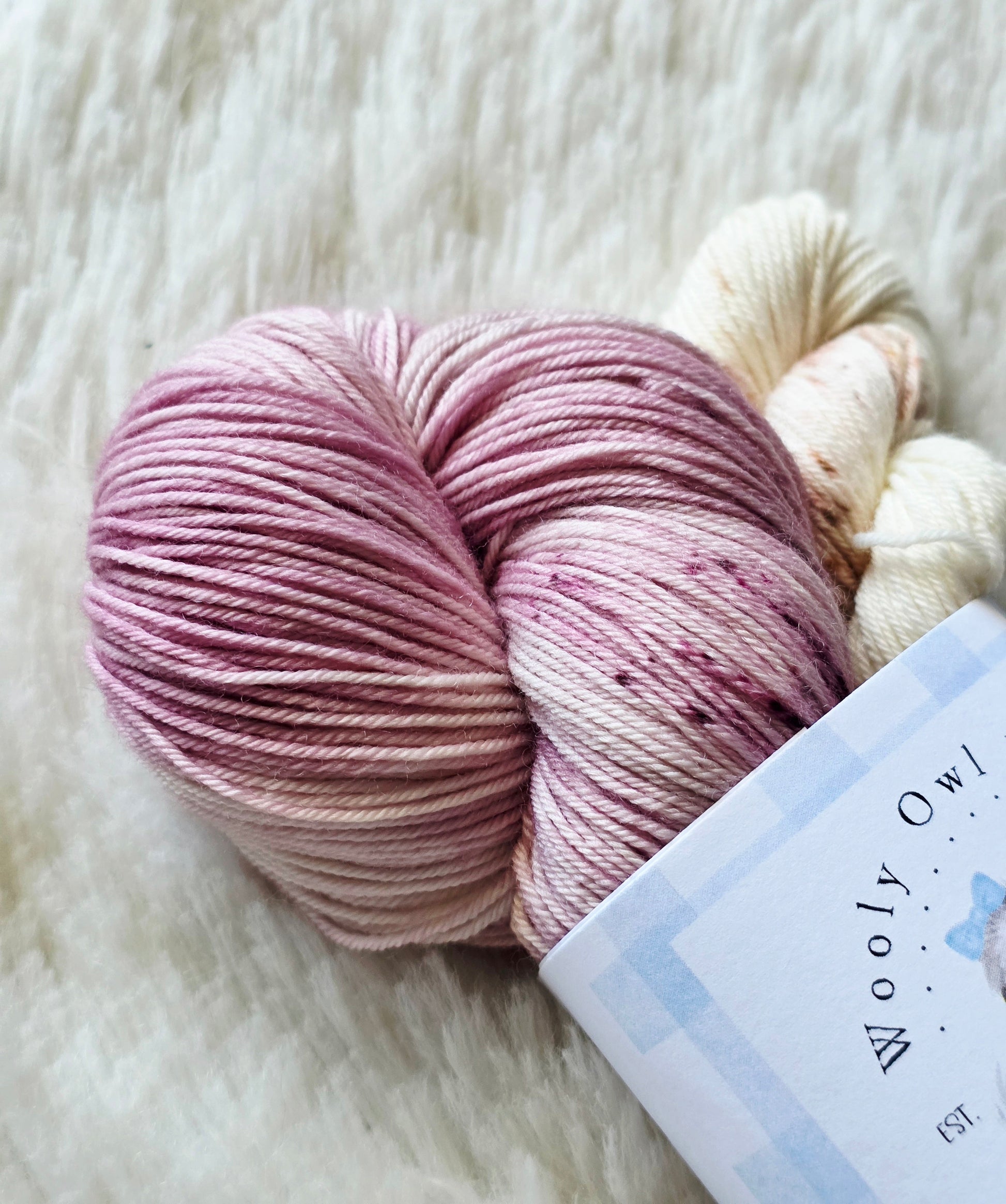 Vintage Mauve Sock Kit Wooly Owl Fibers