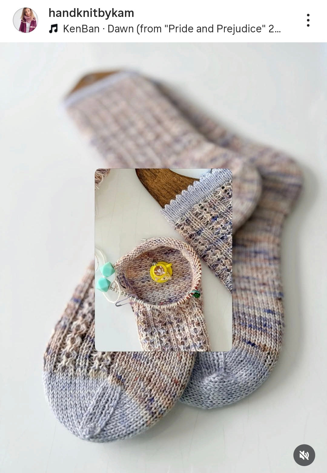 Lavender Fog Cake Sock Kit