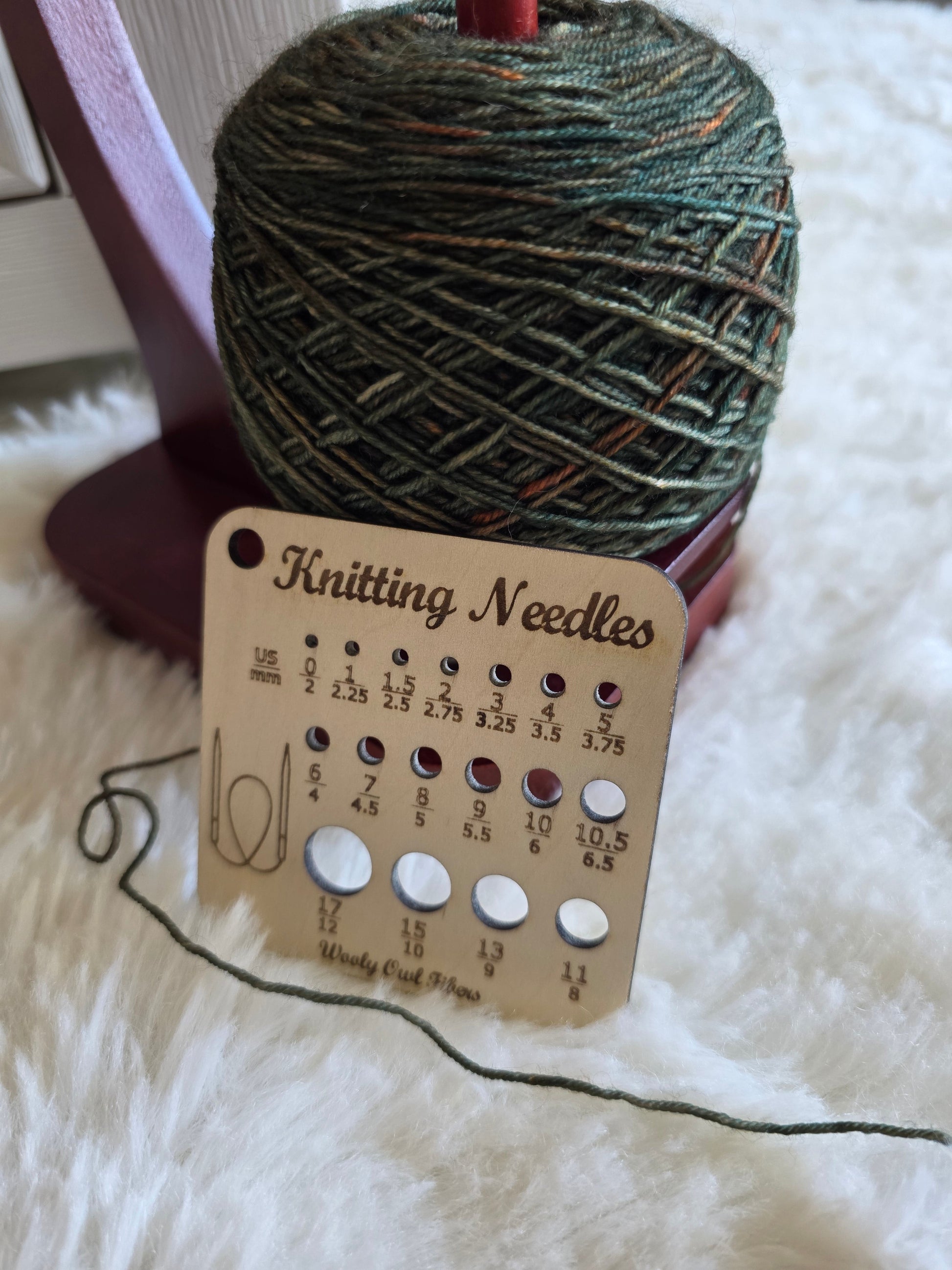Knitting Needle Size Chart - Knitter's Companion Block Wooly Owl Fibers