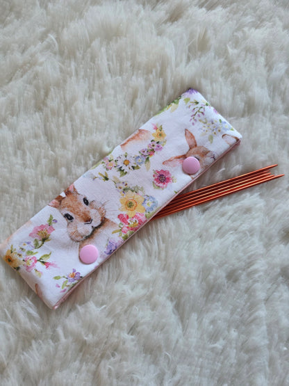 Bunny Among the Flowers Needle Case