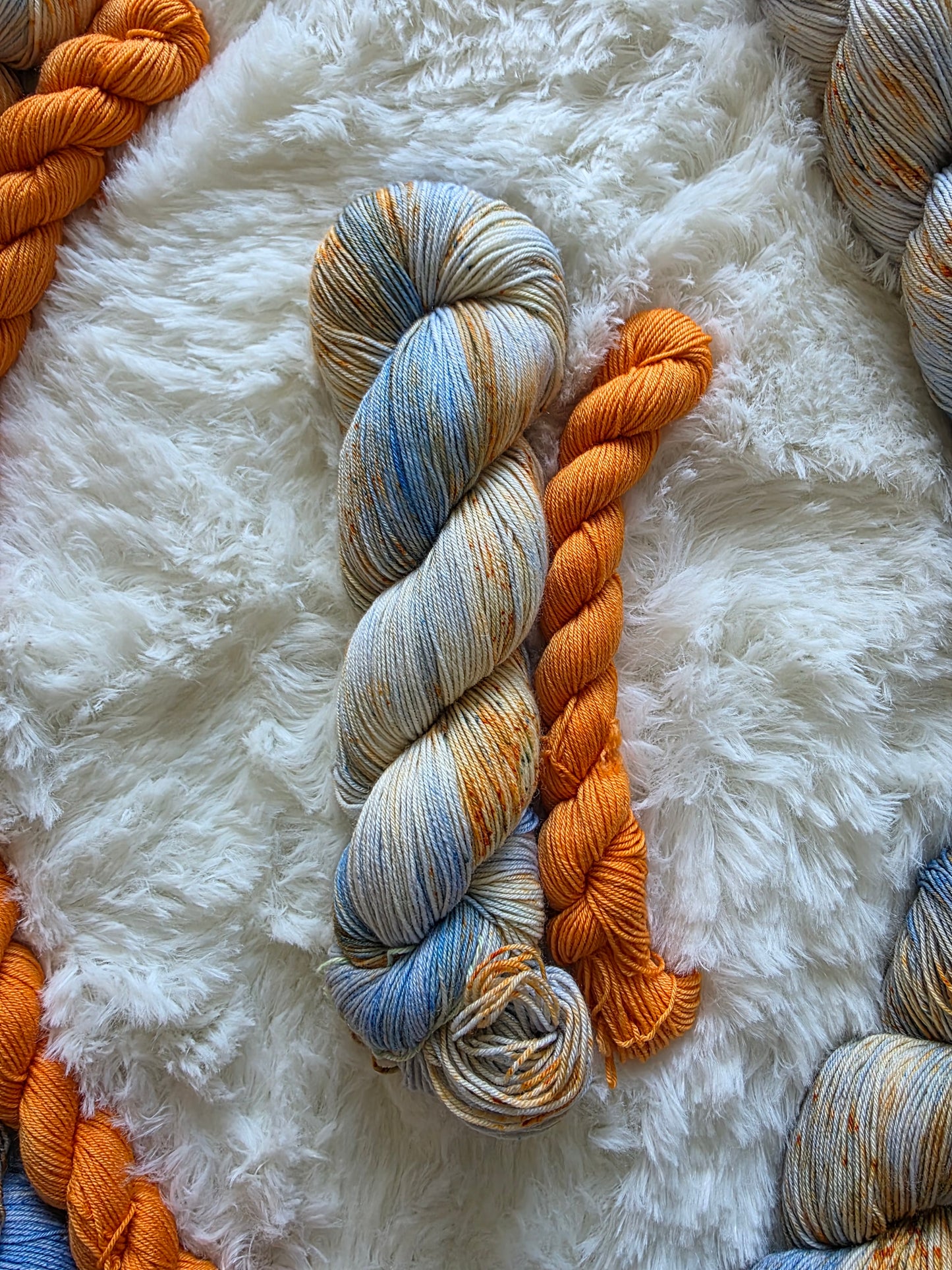 Blue Sky's & Falling Leaves Sock Kit