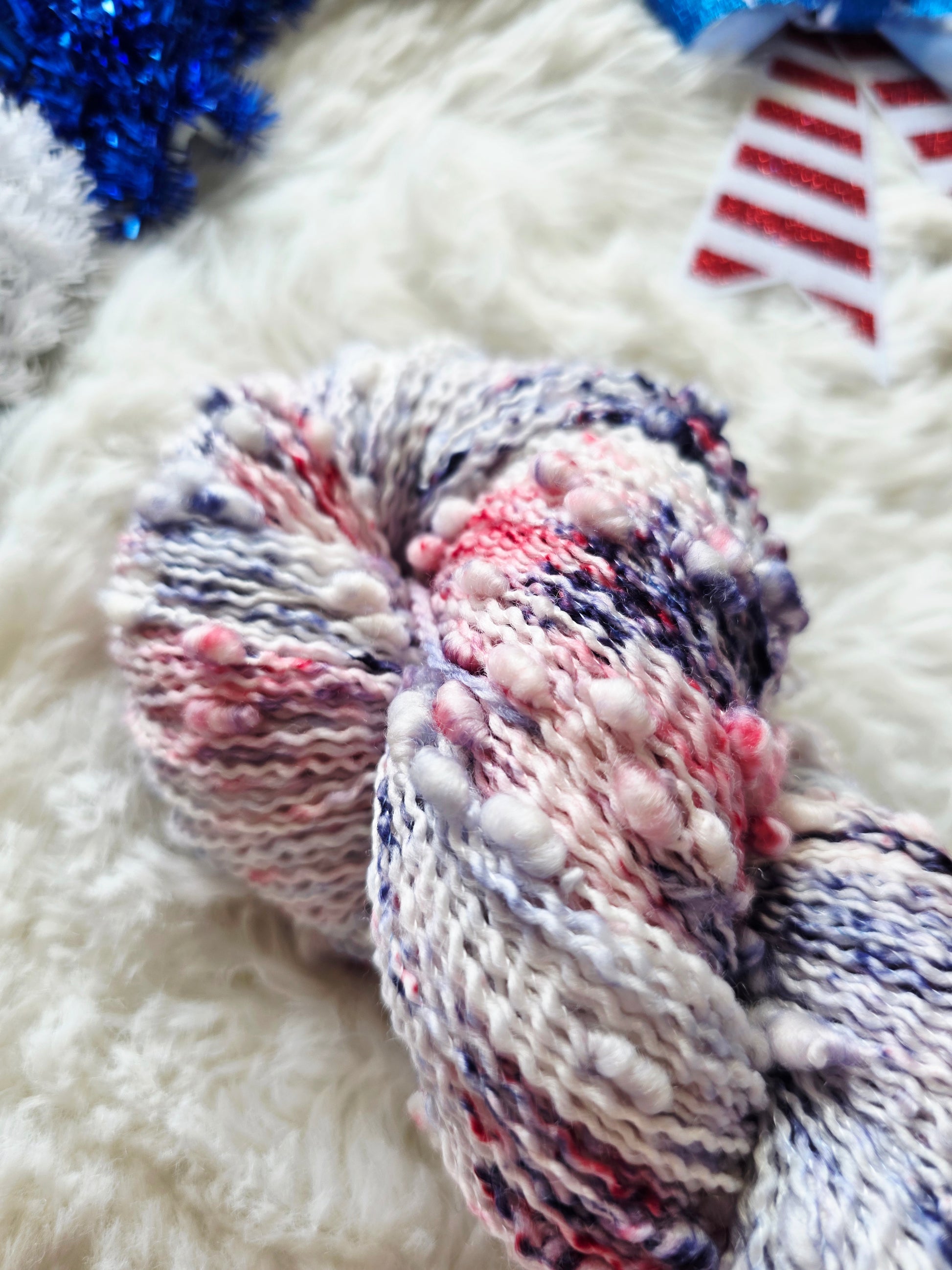 Star-Spangled Slub Wooly Owl Fibers