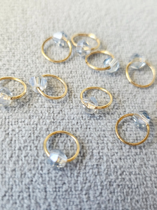 Wooly Owl Fibers Themed Stitch Markers (set of 10) Wooly Owl Fibers