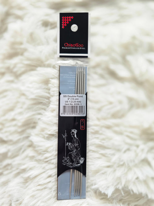 Double Points - 6" (15 cm), SS - US 1 - 2.25mm Wooly Owl Fibers