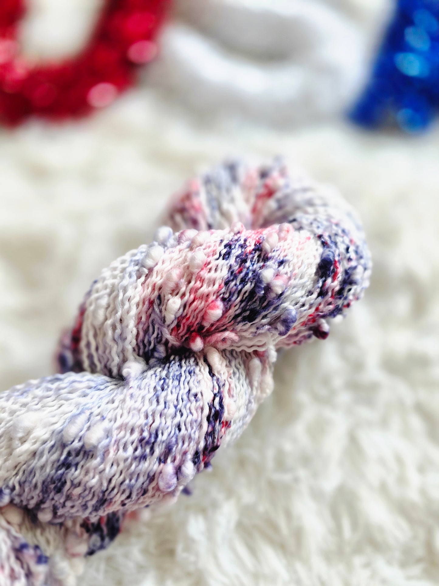 Star-Spangled Slub Wooly Owl Fibers