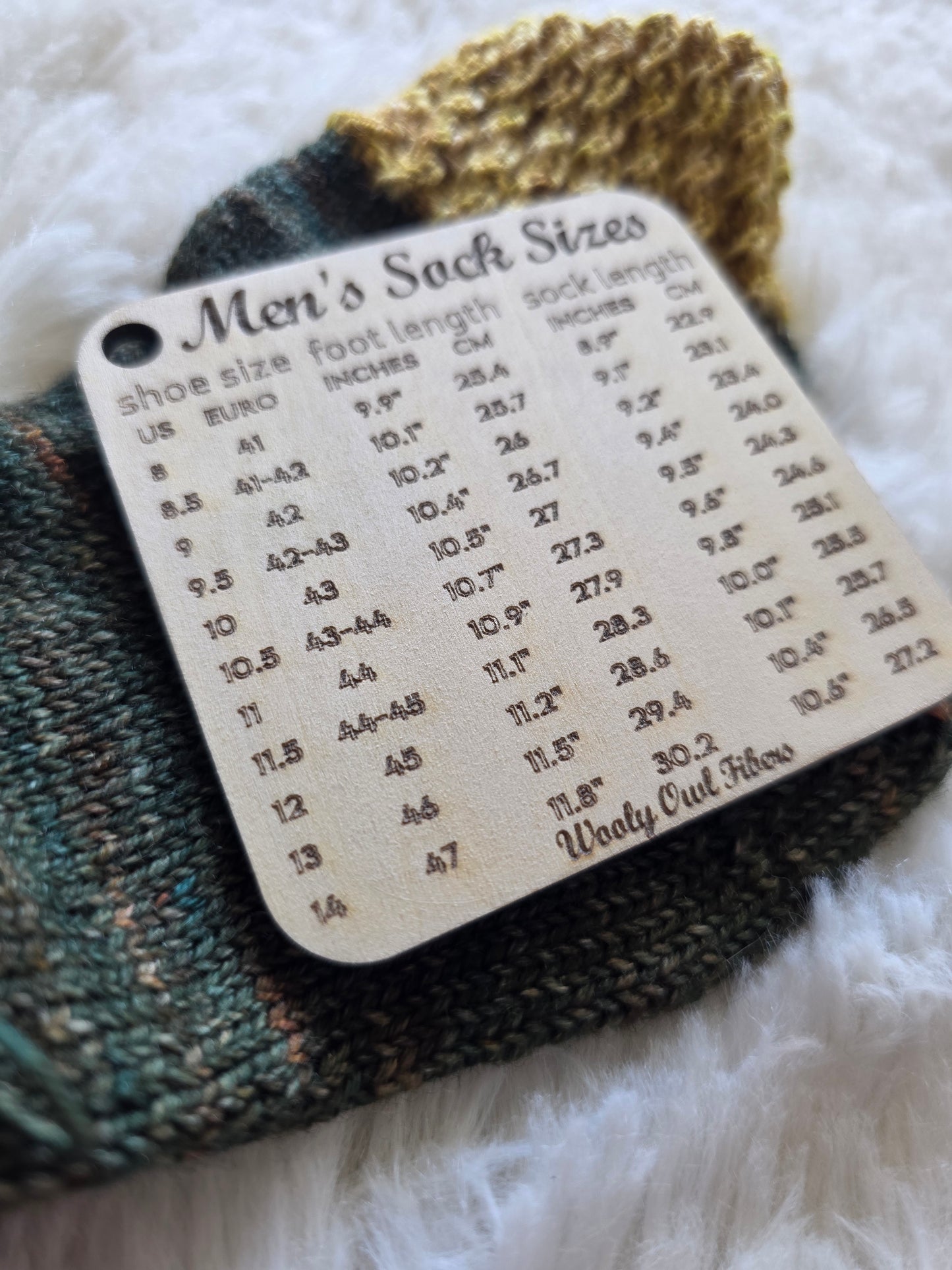 Men's Sock Sizes - Knitter's Companion Block