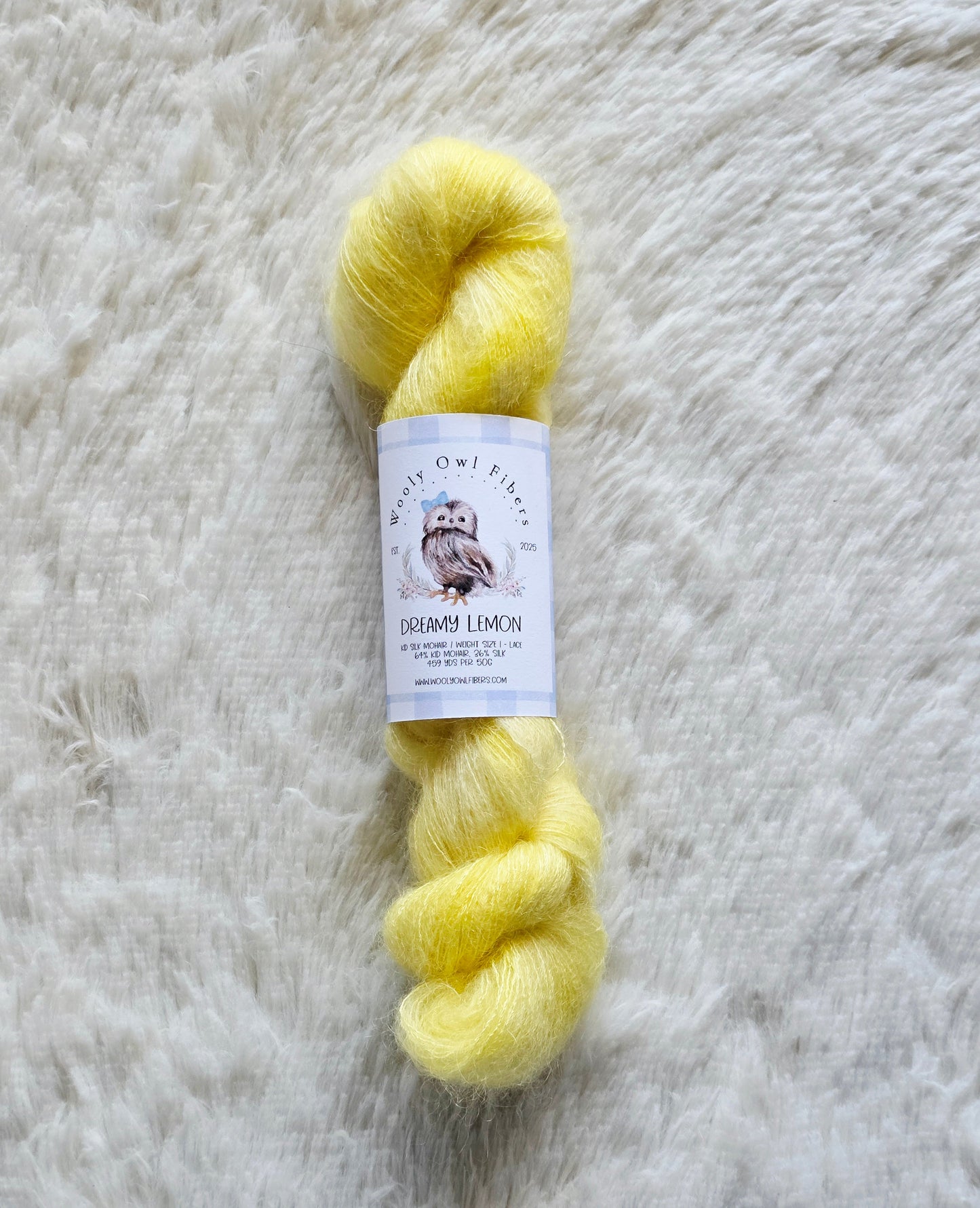 Dreamy Lemon Wooly Owl Fibers