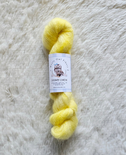 Dreamy Lemon Wooly Owl Fibers